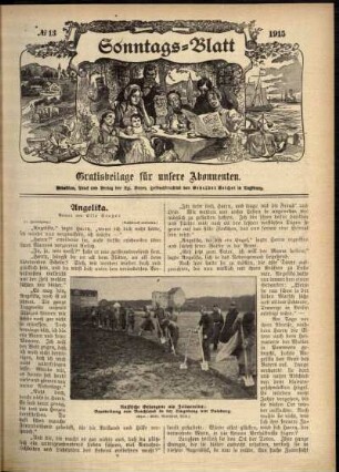 Ausgabe vom Sonntag, den 28. März 1915.