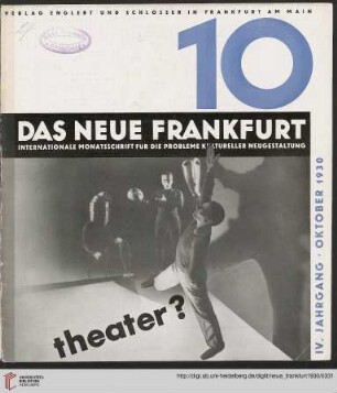 Heft 10 (Oktober 1930)