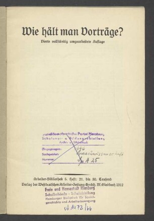 Wie hält man Vorträge?