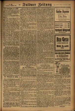 Zweite Ausgabe vom Samstag, den 09. Februar 1924.
