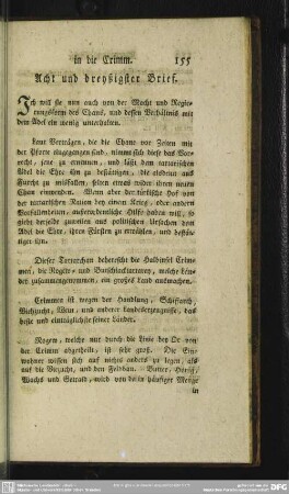Acht und dreyßigster Brief