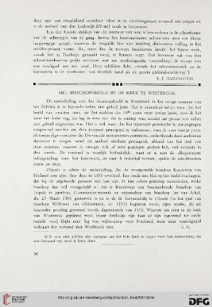 2.Ser. 10.1917: Het bisschopsbeeld in de kerk te Westbroek
