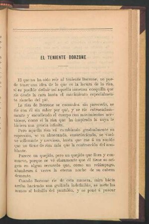 El teniente Borzone