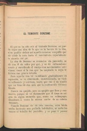 El teniente Borzone