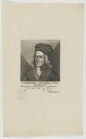 Bildnis des Johannes Letscher