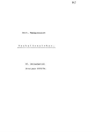 1933/34: Schuljahr ... - 1933/34