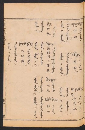 Usin i hacin = Tariyalang-un jüil = 天地類