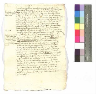 Brief Graf Kraft von Hohenlohe an Horneck von Hornberg.