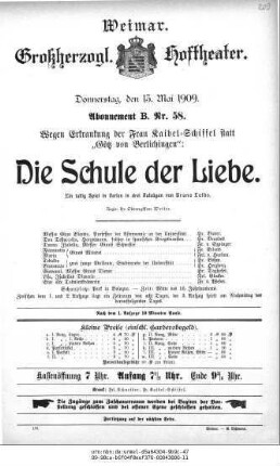 Die Schule der Liebe