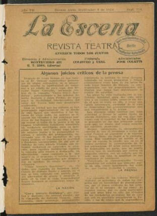Algunos juicios críticos de la prensa