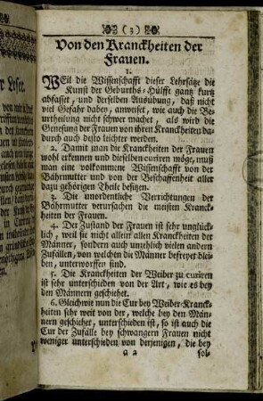 Von den Kranckheiten der Frauen. - Von unzeitigen Geburthen.