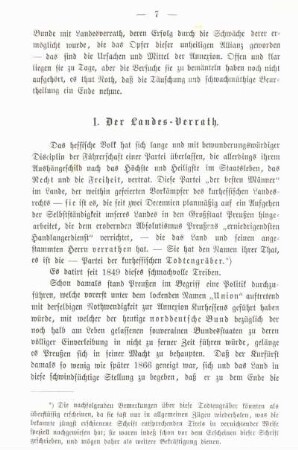 1. Der Landes-Verrath.