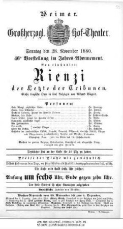 Rienzi der Letzte der Tribunen