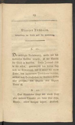 Vierter Abschnitt. Behandlung der Brüste nach der Entbindung
