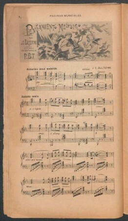 Pensamiento melódico [para piano] : Páginas musicales
