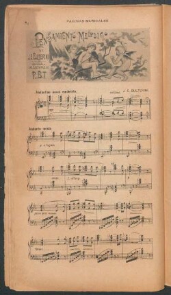 Pensamiento melódico [para piano] : Páginas musicales