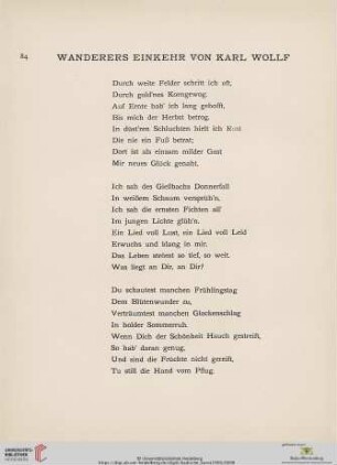 Wanderers Einkehr