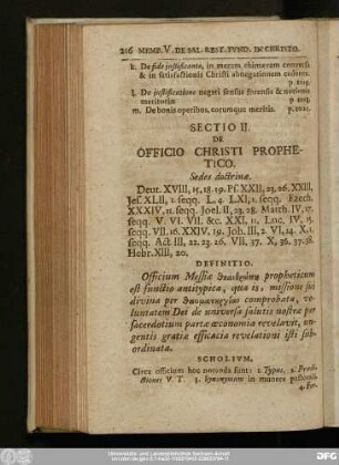 Sectio II. De Officio Christi Prophetico.