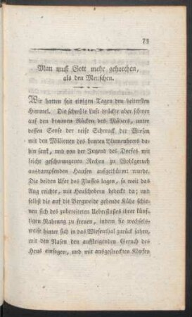 Man muß Gott mehr gehorchen, als den Menschen