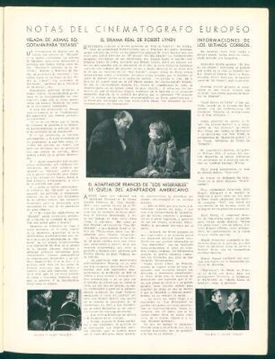 Notas del cinematógrafo europeo