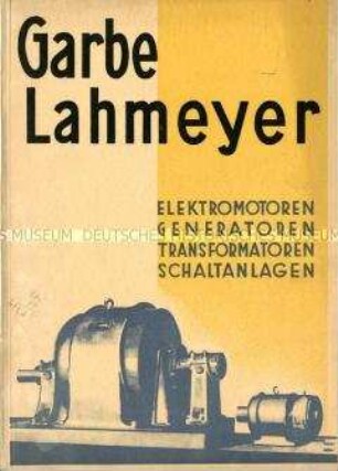Elektrische Anlagen in Verbindung mit Lahmeyer-Maschinen und -Transformatoren