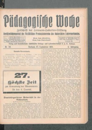 Staatsbürgerlicher Unterricht in der Volksschule