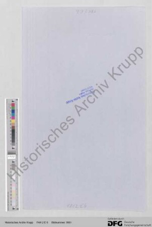 Schreiben von Alfred Krupp an Hügel-Verwalter Richard Röhn