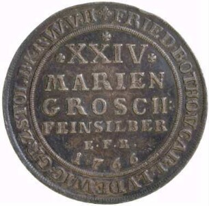 Münze, 24 Mariengroschen (2/3 Taler), 1766