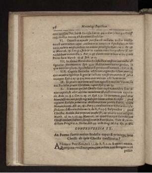 An Petrus fuerit totius Ecclesiae caput & princeps, loco Christi ab ipso Christo constitutus?