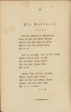 Die Bekehrte.