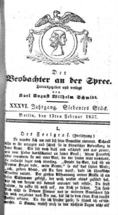 7. Stueck, 13. Februar 1837