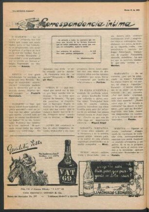 Correspondencia íntima