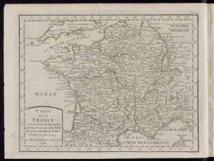 Carte de la France où les Limites du Royaume...d´Utrecht de Rastat et de Bade Conclus en 1713. et 1714.