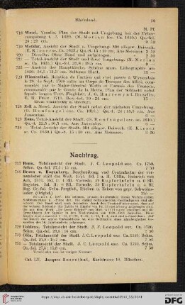 Nachtrag (Nr.727-743)