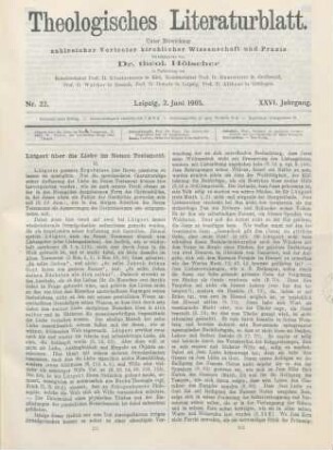 257-261 Lütgert über die Liebe im Neuen Testament
