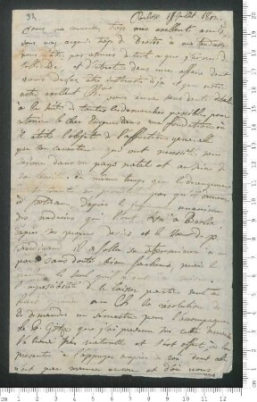 Brief von Jean Pierre Erman an Adelbert von Chamisso