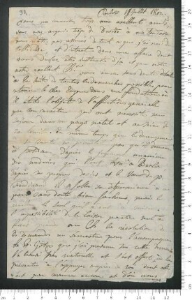 Brief von Jean Pierre Erman an Adelbert von Chamisso