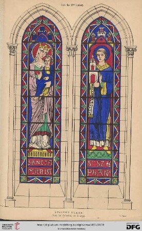 Stained glass. From the cathedral at Bourges