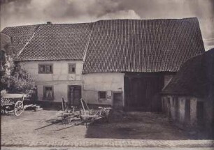 Rutsweiler an der Lauter. Fachwerk. Bauernhaus Verputzt