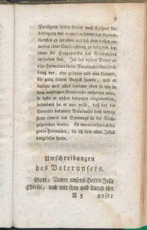 Umschreibungen des Vaterunsers.