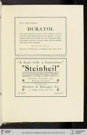 Herbert & Huesgen Co. [Steinheil Lens]