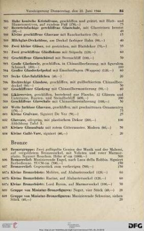Bronze (Nr. 605-624)