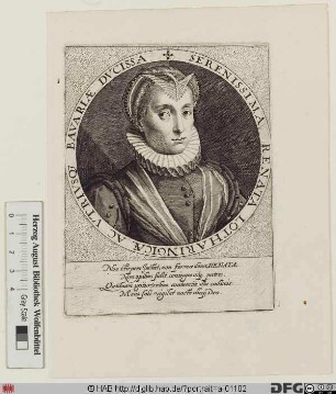 Bildnis Renata, Herzogin von Bayern, geb. Herzogin von Lothringen