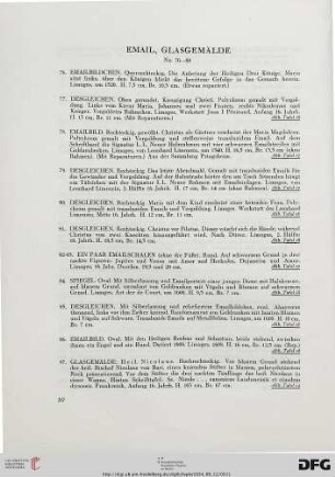 Email, Glasgemälde (Nr. 76-88)