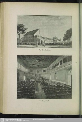 Das Komödienhaus. Der Konzertsaal