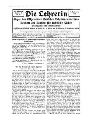 Aus der Kriegsarbeit unseres Lyzeums