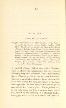 Chapter VI. Singapore and Borneo