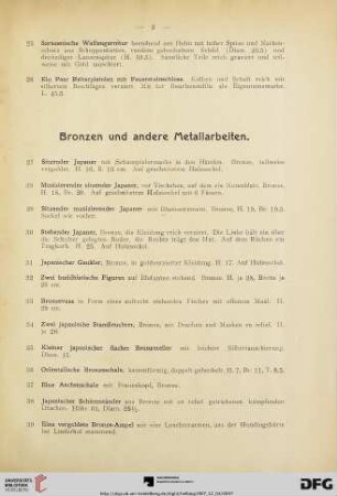 Bronzen und anderen Metallarbeiten (Nr. 27-44)