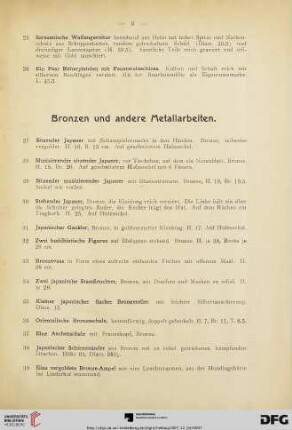 Bronzen und anderen Metallarbeiten (Nr. 27-44)
