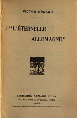 L' éternelle Allemagne
